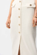 Bouclé Pencil Skirt - Off White