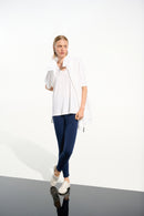 V Neck Boxy Tunic - Vanilla