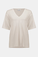 V Neck Boxy Tunic - Moonstone