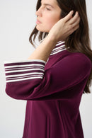 Funnel Neck Jacket - Elderberry