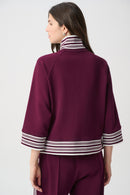 Funnel Neck Jacket - Elderberry