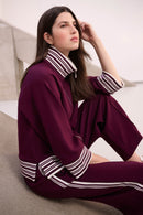 Funnel Neck Jacket - Elderberry
