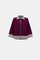 Funnel Neck Jacket - Elderberry