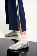 Scuba Culotte Trouser - Indigo/vanilla