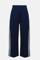 Scuba Culotte Trouser - Indigo/vanilla