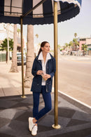 Hidden Hood Rain jacket - Indigo