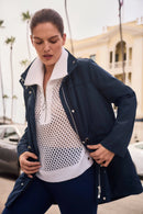 Zipped Neckline Jumper - Vanilla