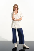 Scuba Jersey Boxy Jacket - Off White