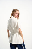 Scuba Jersey Boxy Jacket - Off White