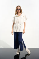 Scuba Jersey Boxy Jacket - Off White