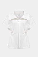 Scuba Jersey Boxy Jacket - Off White