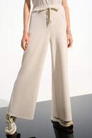 Wide Leg Drawcord Joggers - Moonstone