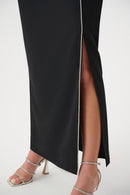 Scuba Crepe Sheath Dress - Black
