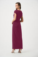Scuba Crepe Sheath Dress - Berry Burst