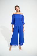 Signature Off Shoulder Top - Royal Sapphire