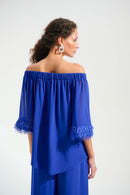 Signature Off Shoulder Top - Royal Sapphire