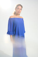 Signature Off Shoulder Top - Royal Sapphire