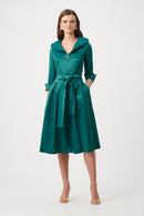 Fit And Flare Dress - Opulent Green