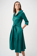 Fit And Flare Dress - Opulent Green