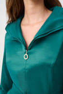 Fit And Flare Dress - Opulent Green