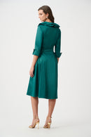Fit And Flare Dress - Opulent Green
