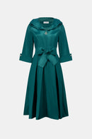Fit And Flare Dress - Opulent Green
