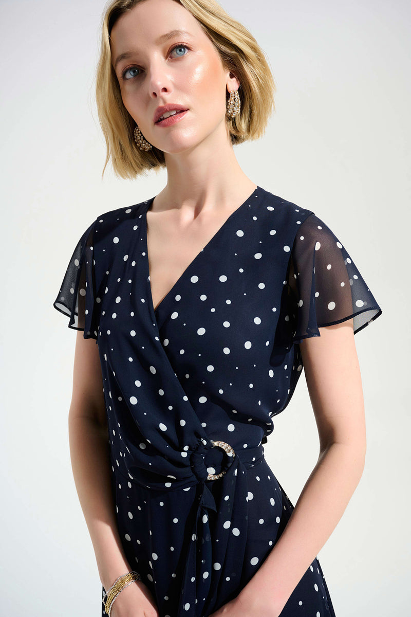 Signature Print Wrap Dress