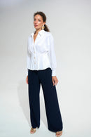 Joseph Ribkoff Signature Taffeta Blouse - Vanilla