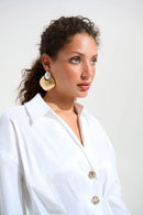 Joseph Ribkoff Signature Taffeta Blouse - Vanilla