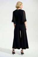 Signature Wide leg Jumpsuit - Black