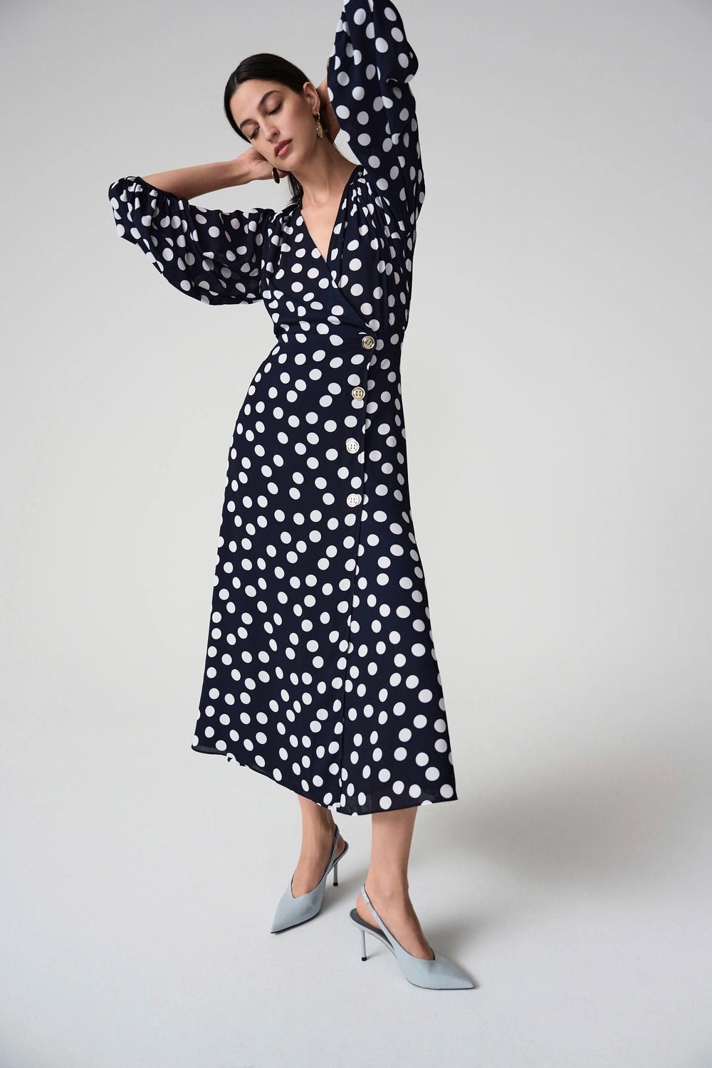 Georgette Dot Print Dress