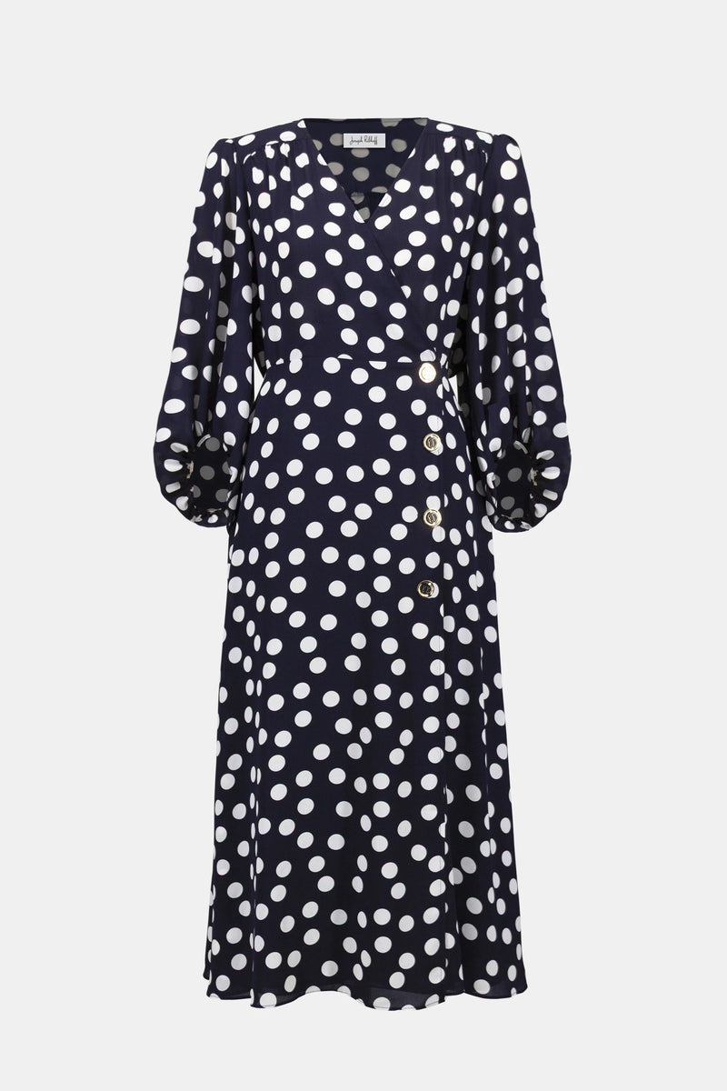 Georgette Dot Print Dress
