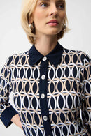 Geometric Print Dress - Midnight Blue/multi