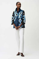 Bell Sleeve Jacket - Black/multi