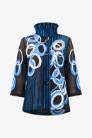 Bell Sleeve Jacket - Black/multi