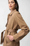 Belt & Rhinestones Trench - Tiger's Eye