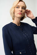 Scuba Suede Jacket - Midnight Blue