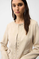 Scuba Suede Jacket - Parchment