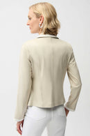 Foiled Faux Suede Jacket - Moonstone/vanilla