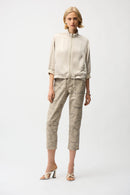 Satin Boxy Blouson Jacket - Moonstone