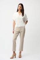 Stripe Print Jumper - Vanilla/moonstone