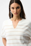 Stripe Print Jumper - Vanilla/moonstone