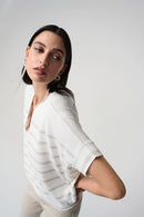 Stripe Print Jumper - Vanilla/moonstone