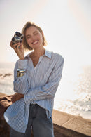 Stripe Blouse - Blue/vanilla