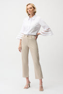 Poplin Straight Blouse - White
