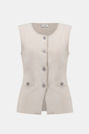 Fitted Waistcoat - Moonstone