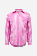 Rhinestone Print Blouse - Pink Sherbet/vanilla
