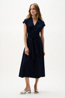 Fit And Flare Dress - Midnight Blue