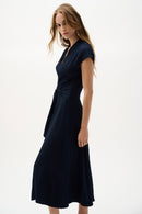 Fit And Flare Dress - Midnight Blue