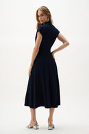 Fit And Flare Dress - Midnight Blue